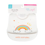 Little Angel – Baby Silicon Bib – White