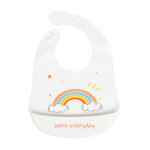 Little Angel – Baby Silicon Bib – White