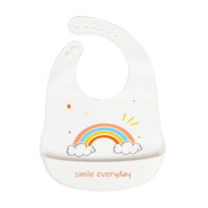 Little Angel – Baby Silicon Bib – White