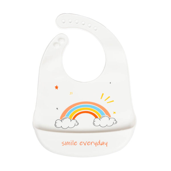 Little Angel – Baby Silicon Bib – White
