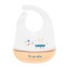 Little Angel – Baby Silicon Bib – White/Orange