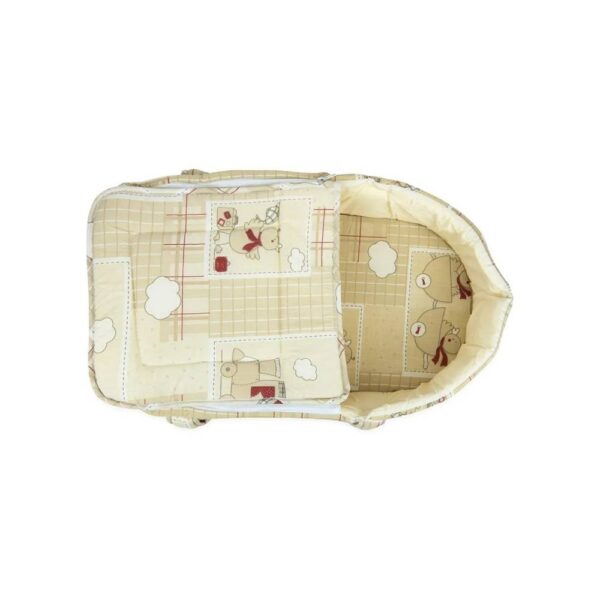 Little Angel Carry Cot W/ Diaper Bag – Brown