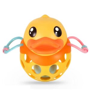 Hola – 2-in-1 Bear Rattle – Suction teether toy for babies 6M+.
