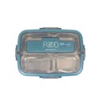 Little Angel – Lunch Box 4-Compartment Stainless Steel Cutlery Set with Handle – Green