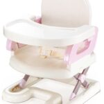Baby Booster Seat And Fold Up Chair For Toddler 1 + Year-White/Pink