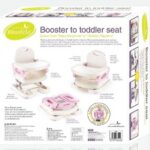 Baby Booster Seat And Fold Up Chair For Toddler 1 + Year-White/Pink