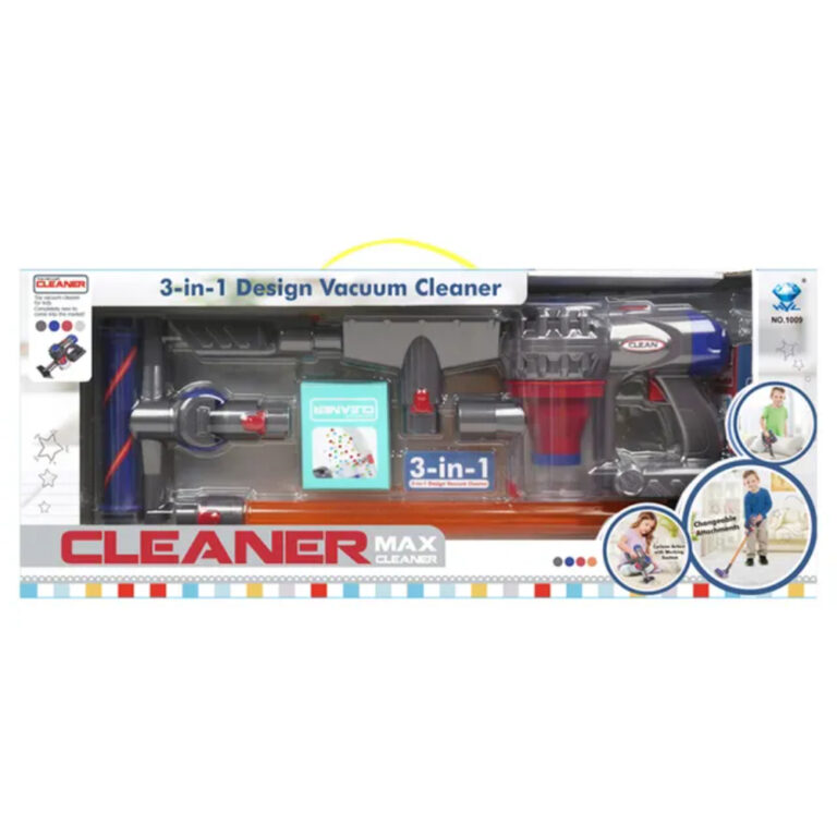 Little Learners - 3-In-1 Electric Vacuum Cleaner Roleplay Toy