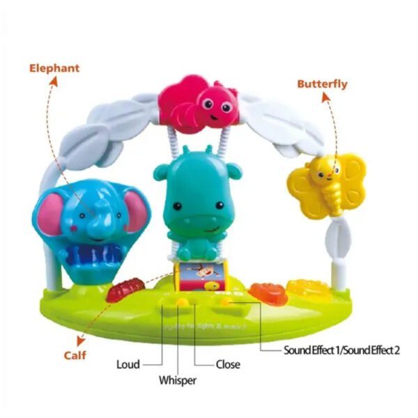 Little Learners – Jungle Jumper With Lights & Music – White