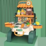 Little Story – 3-In-1 Chef/Kitchen Set School Bag (21 Pcs) – Green