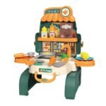 Little Story – 3-In-1 Chef/Kitchen Set School Bag (21 Pcs) – Green