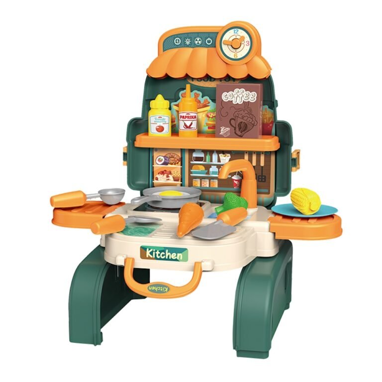 Little Story - 3-In-1 Chef/Kitchen Set School Bag (21 Pcs) - Green