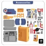 Little Story – 4in1 Mechanic Toy Set Luggage Case (39 Pcs) – Yellow
