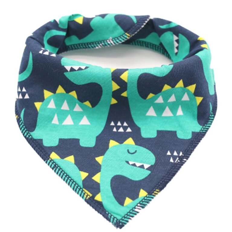 Little Story - Bandana Drool Bibs Set of 4 Dinosaur