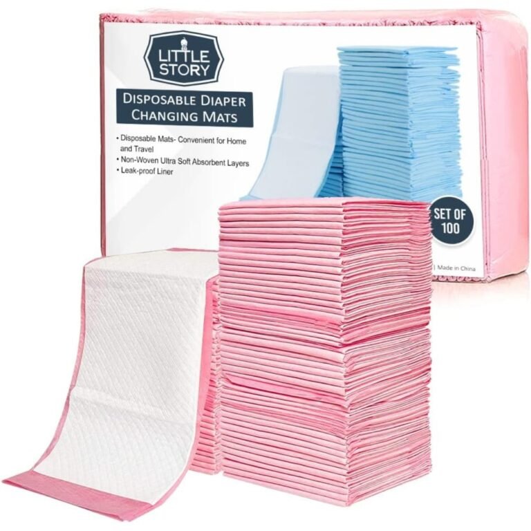 Little Story - Disposable Diaper Changing Mats - Pack Of 100Pcs - Pink