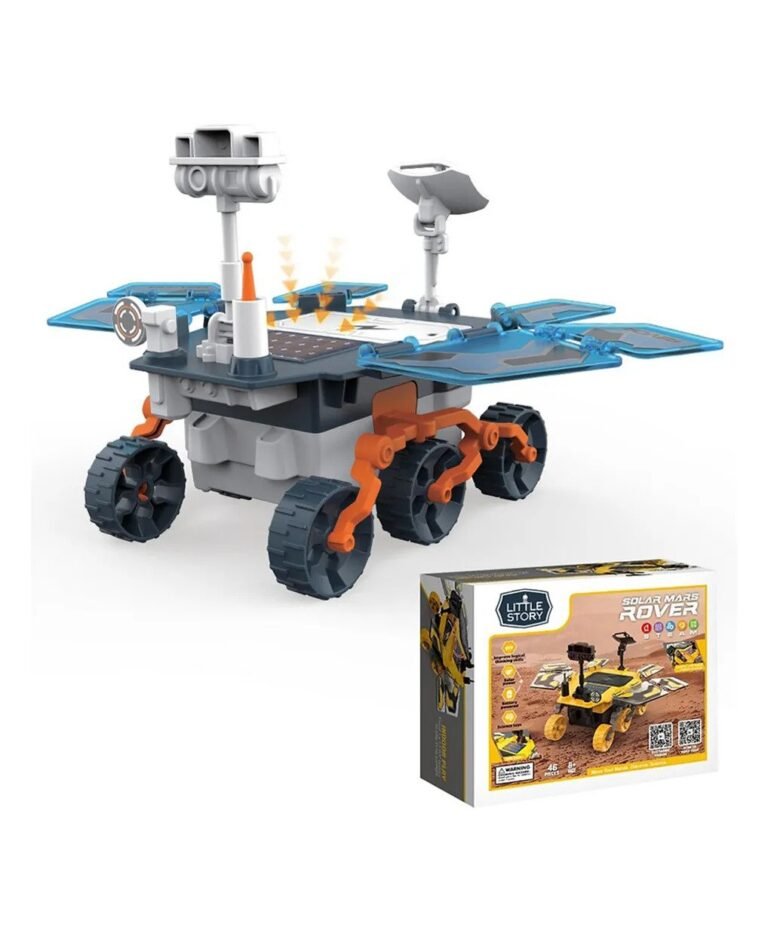 Little Story - DIY Solar Mars Exploration Rover (46 Pcs), STEM Series - Blue
