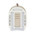 Little Story – Drawing Board with Chair, Magnetic Numbers, 5 Color Pen and Eraser- Beige