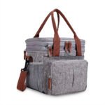 Little Story – Insulated Expandable Lunch Bag – Grey