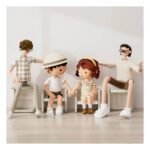 Little Story – Kids Study Table with Chair – Beige