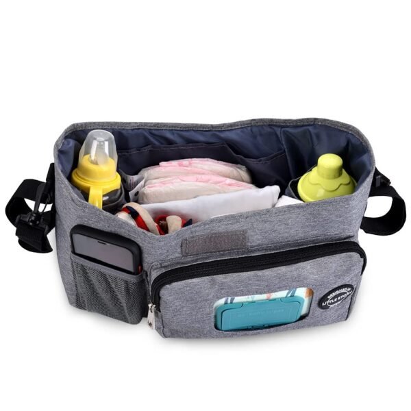 Little Story – Stroller Diaper Organizer Bag – Grey