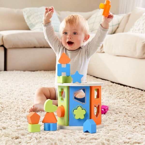 Little Story Wooden Activity Box Early Education Montessori 12 Pcs – Multicolor