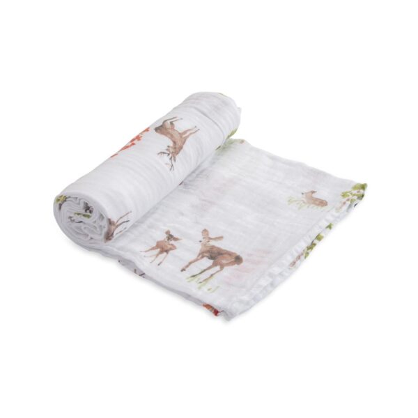 Little Unicorn – Cotton Muslin – Single Swaddle – Oh Deer