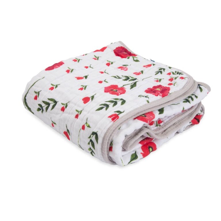 Little Unicorn - Cotton Muslin Quilt - Summer Poppy