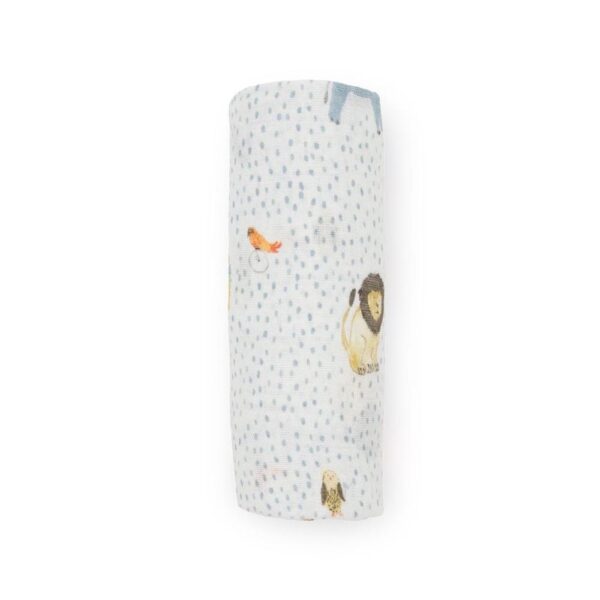 Little Unicorn – Cotton Muslin Swaddle Single – Party Animals