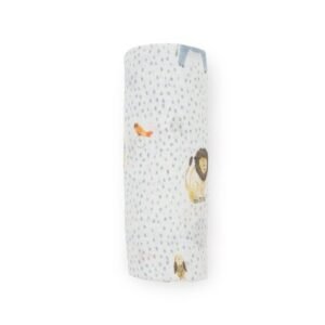 Little Unicorn – Cotton Muslin Swaddle Single – Party Animals