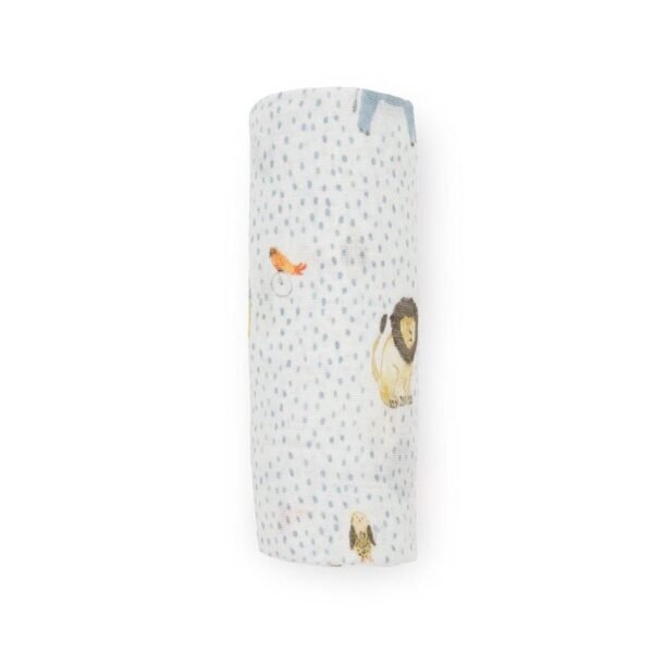 Little Unicorn – Cotton Muslin Swaddle Single – Party Animals