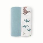 Little Unicorn – Stretch Knit Swaddle 2 Pack – Dino Pals