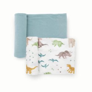 Little Unicorn – Stretch Knit Swaddle 2 Pack – Dino Pals