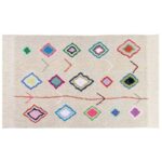 Lorena Canals Kaarol Washable Rug – Multicolor Cotton Rug for Kids & Living Spaces