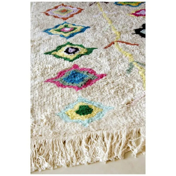Lorena Canals Kaarol Washable Rug – Multicolor Cotton Rug for Kids & Living Spaces