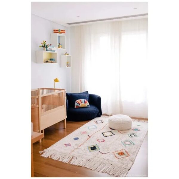 Lorena Canals Kaarol Washable Rug – Multicolor Cotton Rug for Kids & Living Spaces