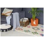 Lorena Canals Kaarol Washable Rug – Multicolor Cotton Rug for Kids & Living Spaces
