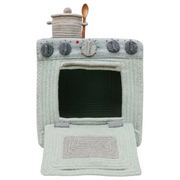 Lorena Canals – Play Basket Kitchen – Washable Cotton Storage & Pretend Cooking Set for Kids