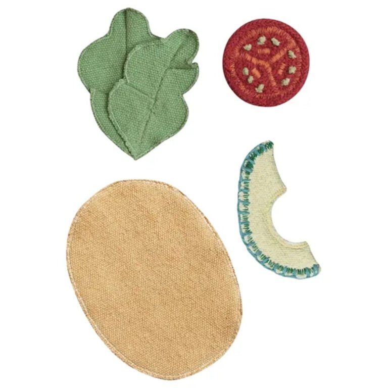 Lorena Canals Playset Veggies Taco – Soft Cotton Toy Set for Kids’ Imaginative Play