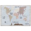 Lorena Canals Washable Rug – Vintage World Map Cotton Rug for Kids Room & Play Area