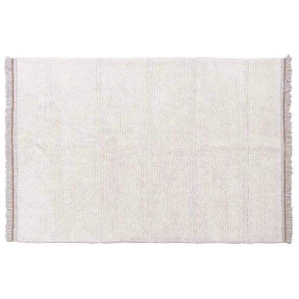 Lorena Canals Woolable Rug Steppe Sheep White XL – Washable Wool Area Carpet for Living Room & Bedroom