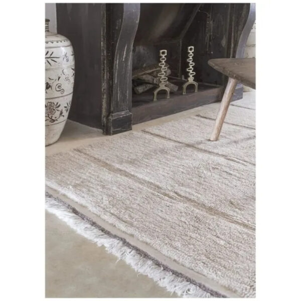 Lorena Canals Woolable Rug Steppe Sheep White XL – Washable Wool Area Carpet for Living Room & Bedroom