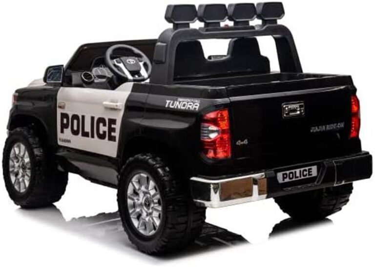 Lovely Baby - Battery Operated Police Powered Ride on Car W/Remote Control - Black