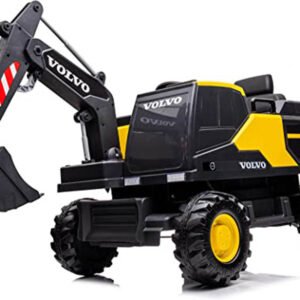 Lovely Baby - Battery Operated Volvo Excavator - Yellow