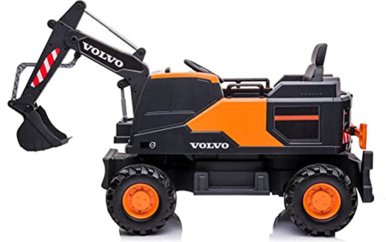 Lovely Baby - Battery Operated Volvo Excavator - Orange