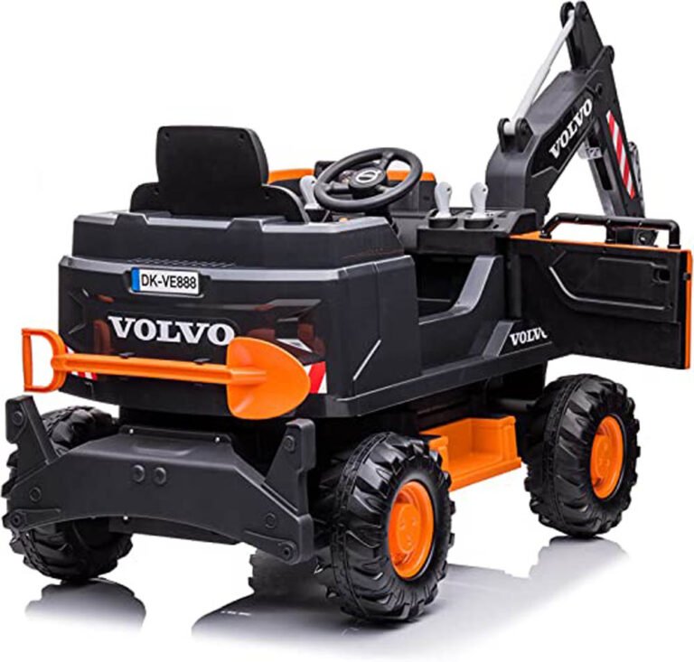 Lovely Baby - Battery Operated Volvo Excavator - Orange