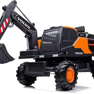 Lovely Baby - Battery Operated Volvo Excavator - Orange