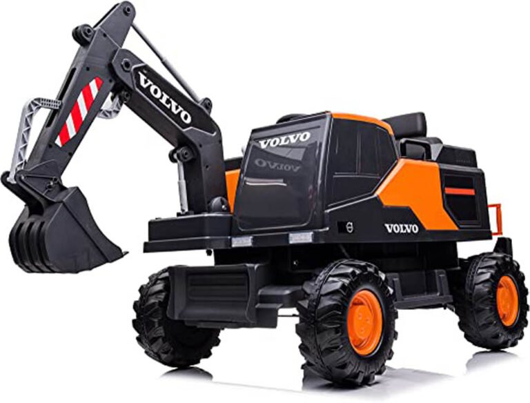 Lovely Baby - Battery Operated Volvo Excavator - Orange