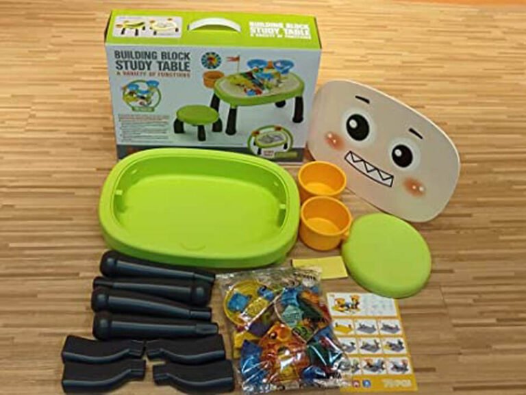 Lovely Baby - Kids Multi-Functional Educational Block Table With Chair