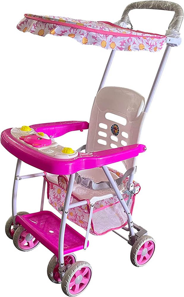 Lovely Baby - Lightweight Travel Stroller With Storage Basket - Pink
