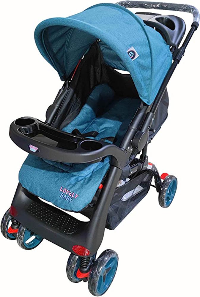 Lovely Baby - Pram Baby Stroller For Kids - Green
