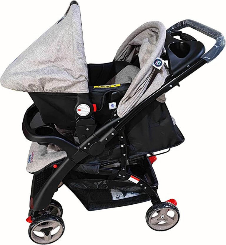 Lovely Baby - Pram Baby Stroller For Kids With Car Seat - Grey